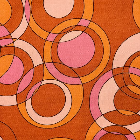 Astrologika Orange Circles Orbit | Eye Candy Quilts | Andover Fabrics | 1/2 Yd - Picture 2 of 7